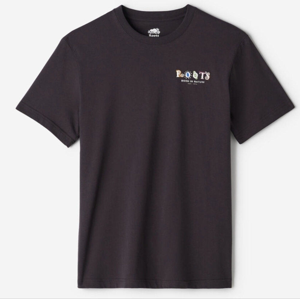 Roots Men's Charcoal Tee - Picture 2 of 9